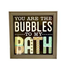 Bathroom Shadow Box Wall Decor